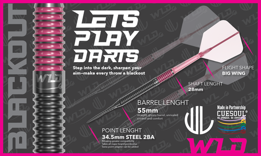 WLD Pro-Series Darts (25g PINK)