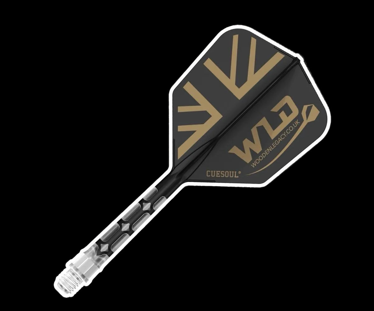 WLD GB BLACK/GOLD ROST T19, All In One Flights - Let's Play Darts Range