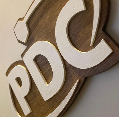 Premium wooden PDC wall plaques