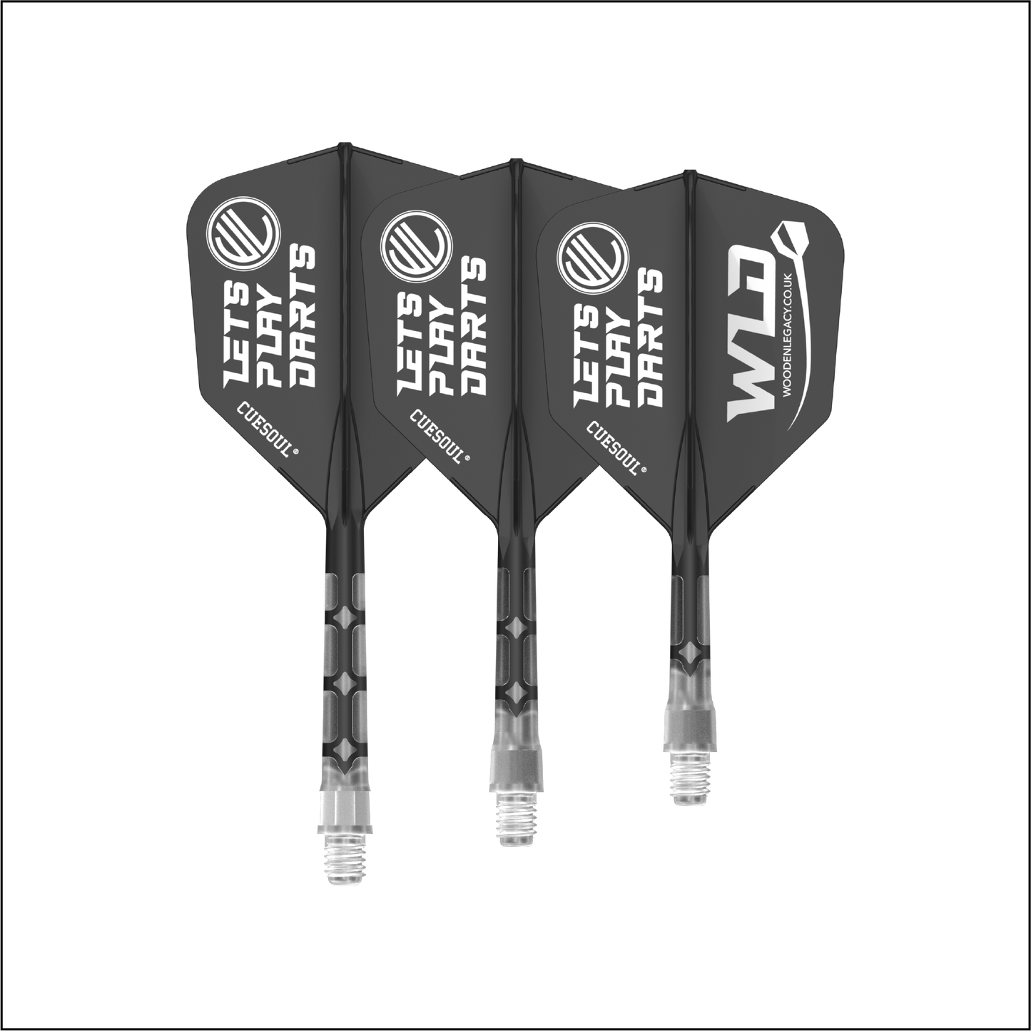 WLD BLACK ROST T19, All In One Flights - Let's Play Darts Range