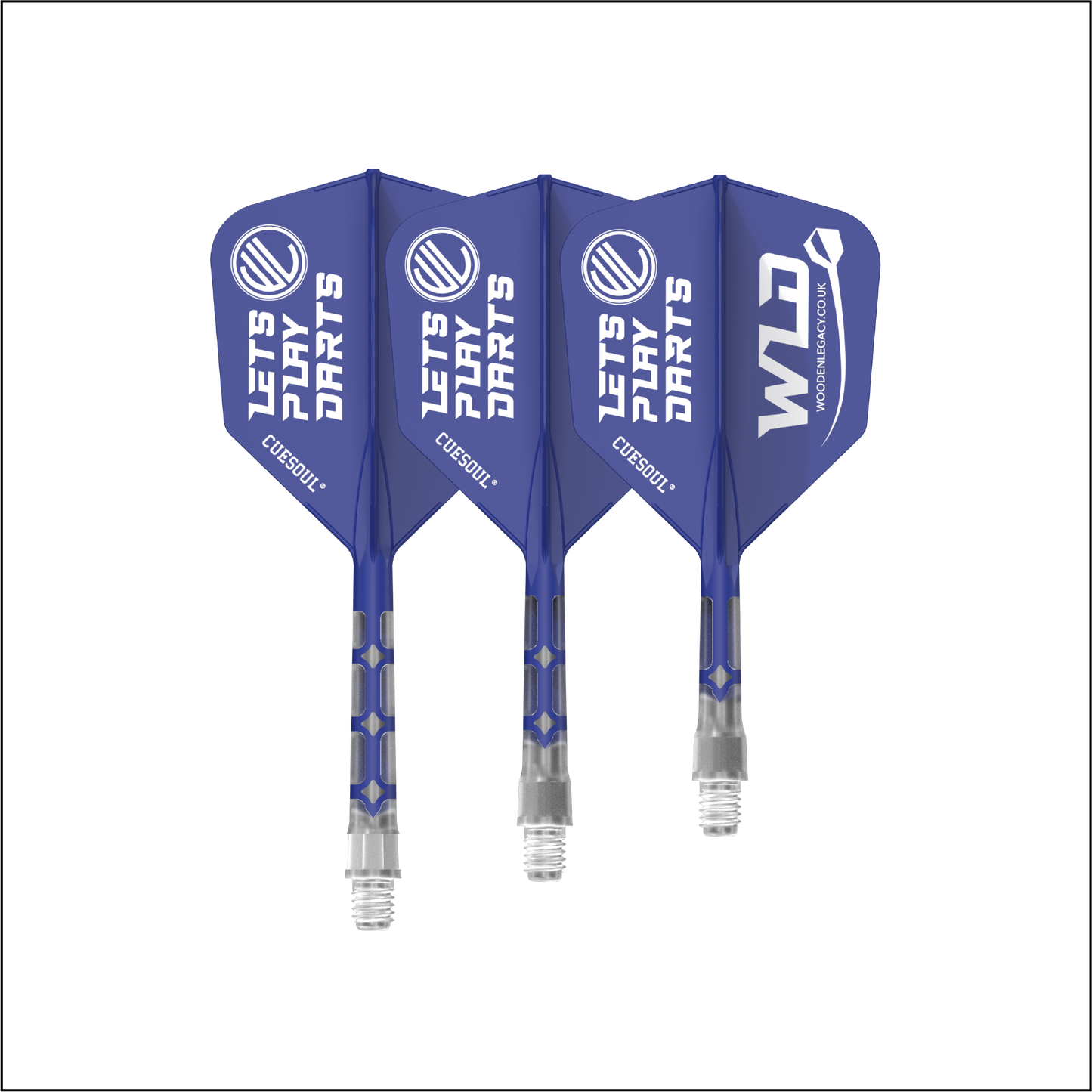 WLD BLUE ROST T19, All In One Flights - Let's Play Darts Range