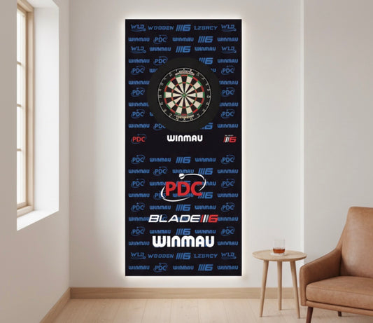 WINMAU DARTS WALL BACKDROP DESIGN