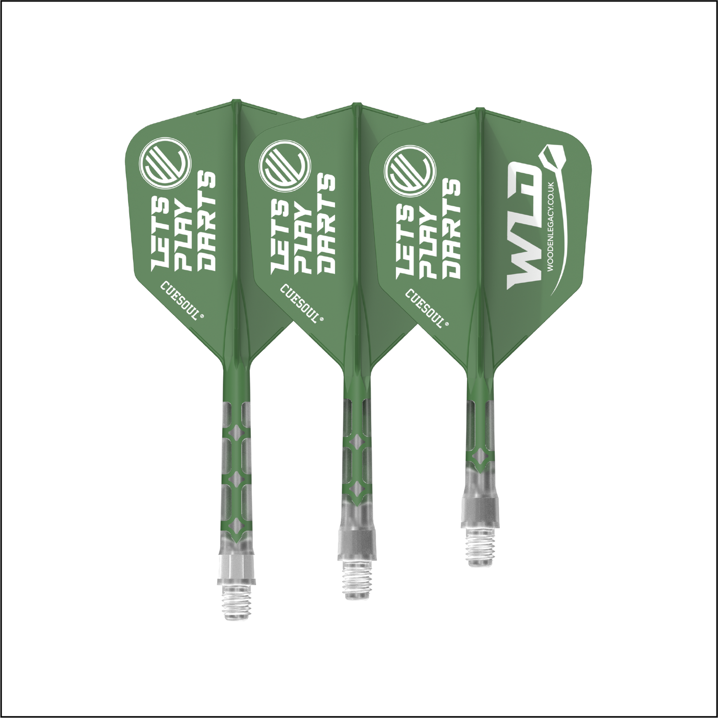 WLD GREEN ROST T19, All In One Flights - Let's Play Darts Range