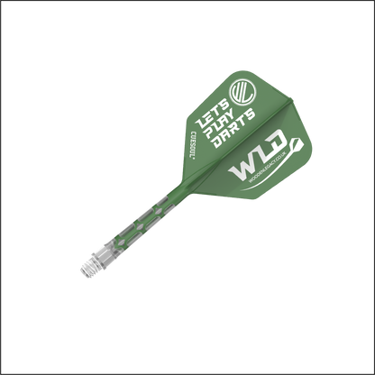 WLD GREEN ROST T19, All In One Flights - Let's Play Darts Range