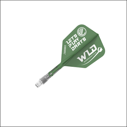 WLD GREEN ROST T19, All In One Flights - Let's Play Darts Range