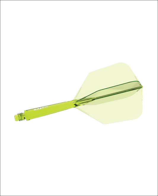 Cuesoul ROST 77 Transparent (GREEN) Big Wing - Dart Flights