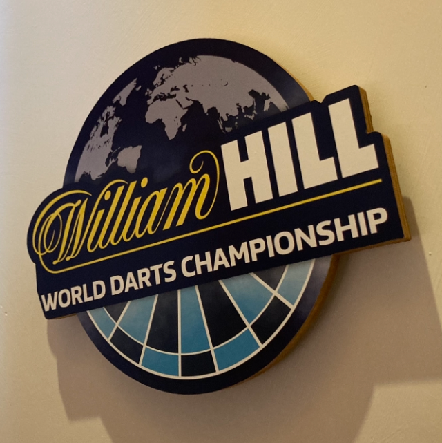 William Hill darts plaque