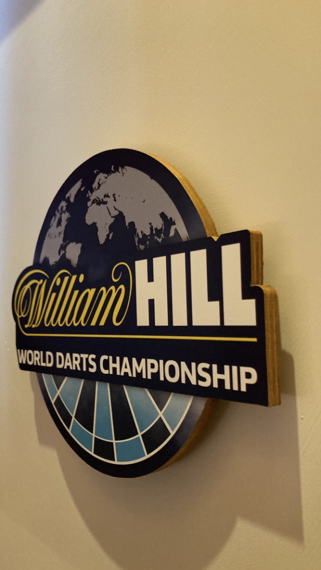 William Hill darts plaque
