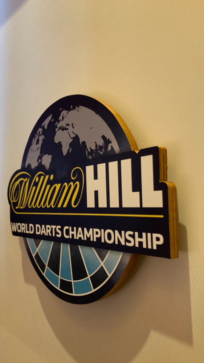 William Hill darts plaque