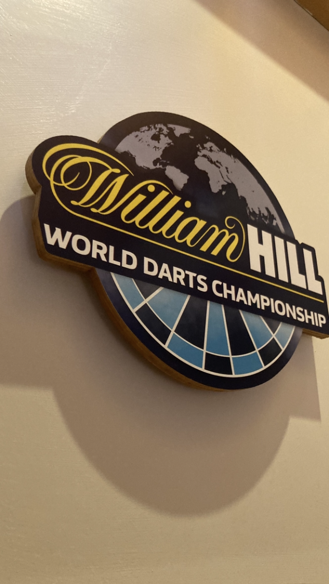 William Hill darts plaque