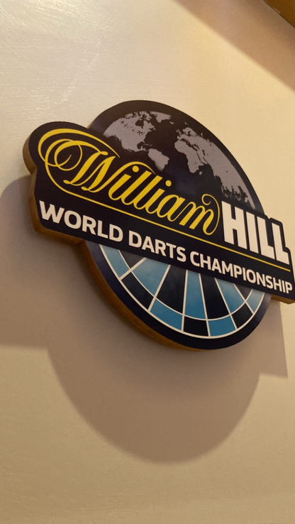 William Hill darts plaque