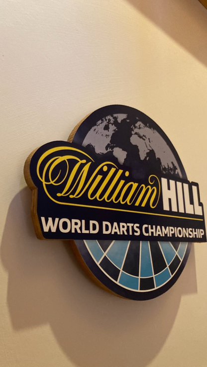 William Hill darts plaque