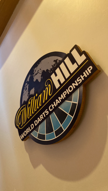 William Hill darts plaque