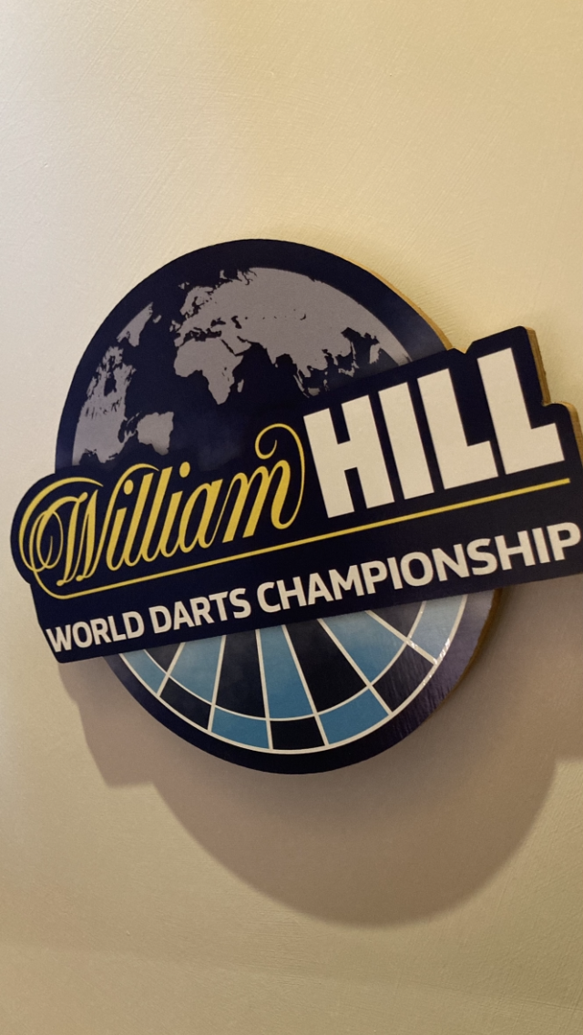 William Hill darts plaque