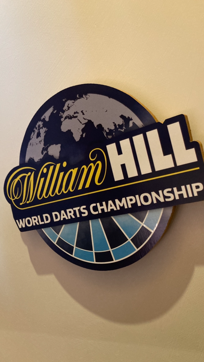 William Hill darts plaque