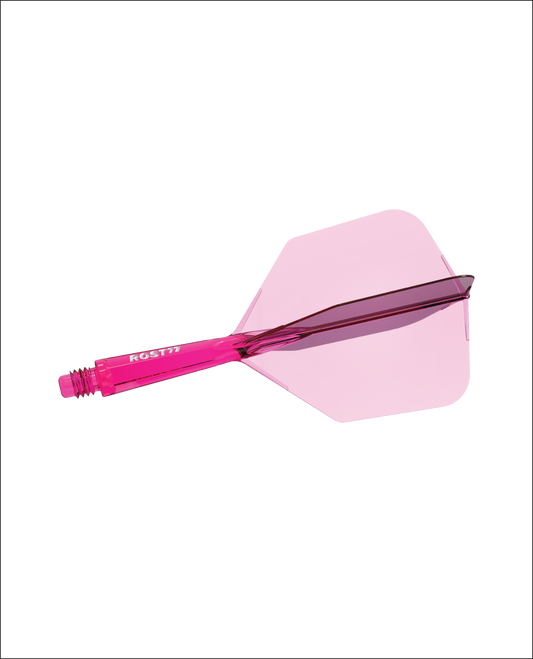 Cuesoul ROST 77 Transparent (PINK) Big Wing - Dart Flights