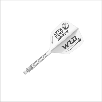 WLD WHITE ROST T19, All In One Flights - Let's Play Darts Range