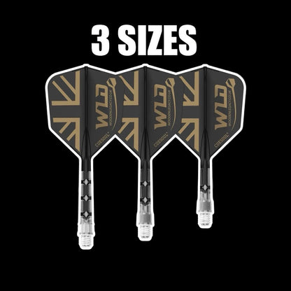 WLD GB BLACK/GOLD ROST T19, All In One Flights - Let's Play Darts Range