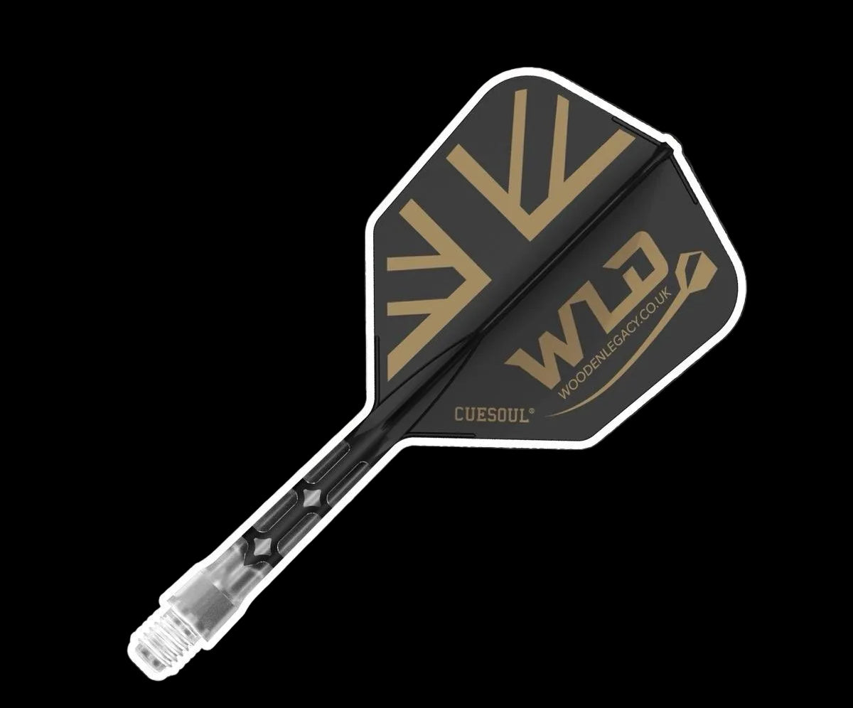 WLD GB BLACK/GOLD ROST T19, All In One Flights - Let's Play Darts Range
