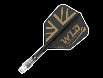 WLD GB BLACK/GOLD ROST T19, All In One Flights - Let's Play Darts Range