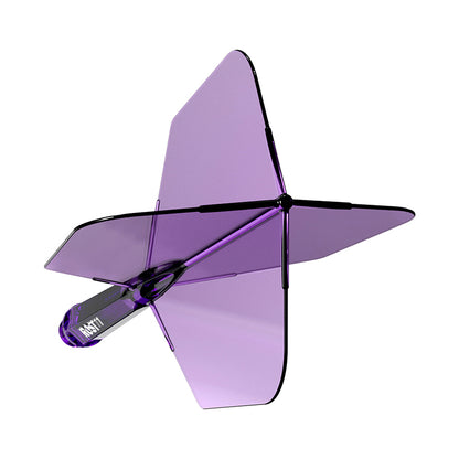 Cuesoul ROST 77 Transparent (PURPLE) Big Wing - Dart Flights