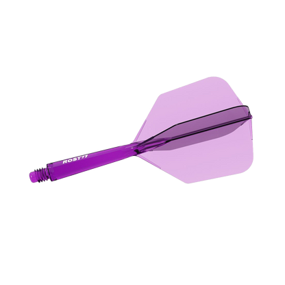 Cuesoul ROST 77 Transparent (PURPLE) Big Wing - Dart Flights